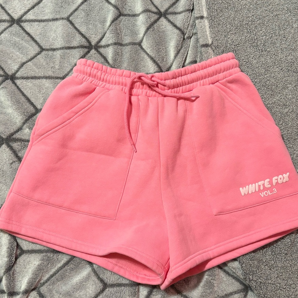 White Fox Boutique Pink Athletic Shorts